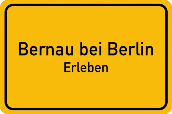 Rohrmed Rohrreinigung Berlin Ortsschild Bernau bei Berlin
